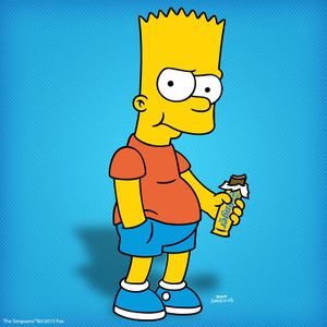 Bart Simpson con Butterfinger