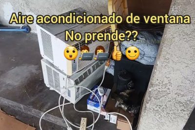 lave mi aire acondicionado de ventana y no prende